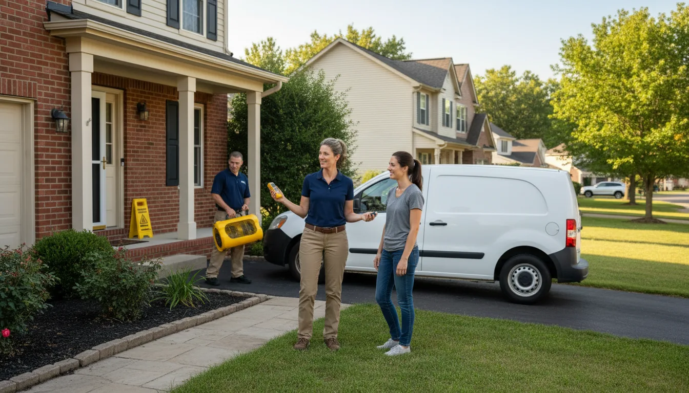 Water restoration image for Dehumidification And Cleanup Services in Bloomburg, TX